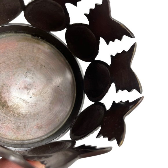 Metal Pineapple Candle Holder Tropical Fruit Beach Hawaii California Heavy Artsy - Picture 9 of 9